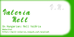 valeria mell business card
